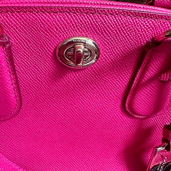COACH | Prince Street Mini Satchel w/ Crossbody Strap in Pink Ruby - Picture 5 of 16